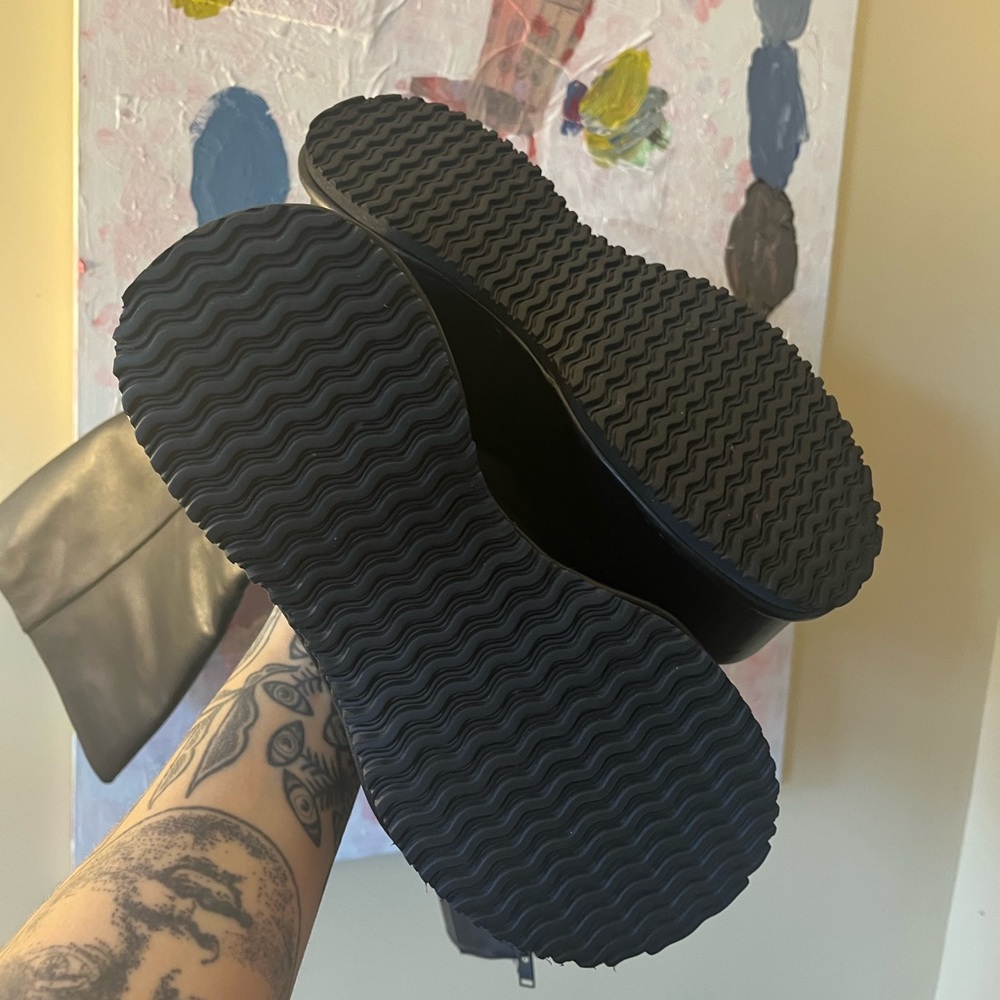 Platform Leather Unif Boots - image 5